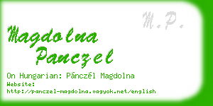 magdolna panczel business card